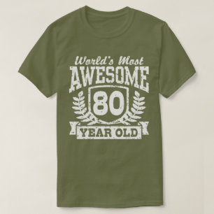80e verjaardag t-shirt