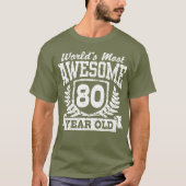 80e verjaardag t-shirt (Voorkant)