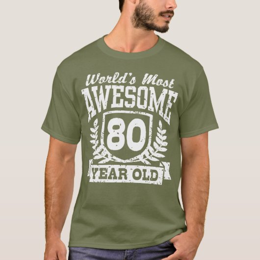 80e verjaardag t-shirt (Voorkant)