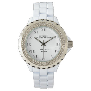 80e verjaardag tachtig  Grappig Horloge