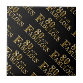 80e verjaardag tegeltje