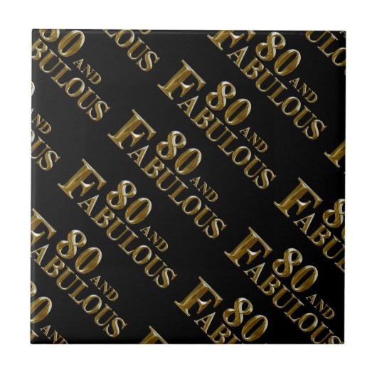 80e verjaardag tegeltje (Voorkant)