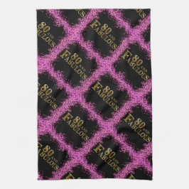 80e verjaardag theedoek