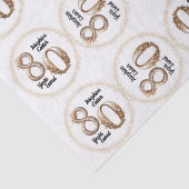 80e verjaardag Tissue Paper Tissuepapier (Detail)