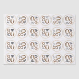 80e verjaardag Tissue Paper Tissuepapier