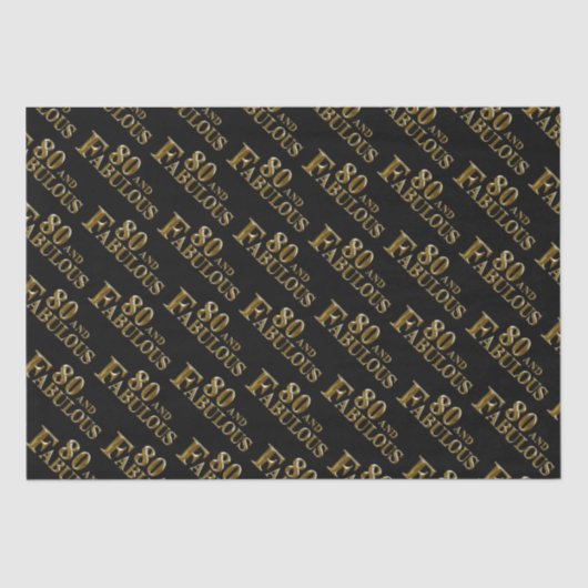 80e verjaardag tissuepapier (Voorkant)