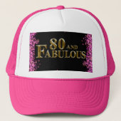 80e verjaardag trucker pet (Voorkant)