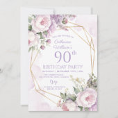 80e verjaardag tuinfeest uitnodigen kaart (Voorkant)