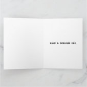 80E VERJAARDAG typemachine Wenskaart Kaart (Binnen)