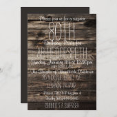 80e verjaardag uitnodiging (Voorkant / Achterkant)