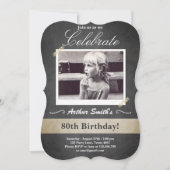 80e verjaardag  uitnodiging 80e verjaardag (Voorkant)