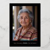 80e Verjaardag Uitnodiging Elegante Custom Sjabloo (Achterkant)