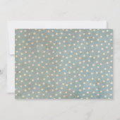 80e verjaardag uitnodiging rustieke bloemen vogels (Achterkant)