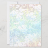 80e verjaardag uitnodiging wilde bloemen (Achterkant)