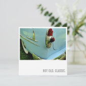 80e verjaardag uitnodigingen - niet oud. Klassiek (Staand voorkant)