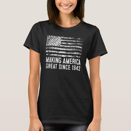 80e verjaardag van Amerika na 1942 T-shirt (Voorkant)