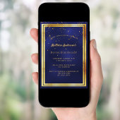 80e verjaardag van de blauwe goudbeker sprinkle kaart