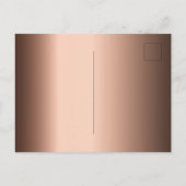 80e verjaardag van de brontbruine zwarte uitnodigi briefkaart (Achterkant)