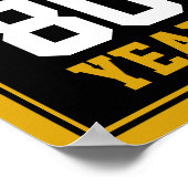 80e verjaardag van de Cheers & Beers tot 80 jaar Poster (Hoek)