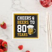 80e verjaardag van de Cheers & Beers tot 80 jaar Servet (Insitu)