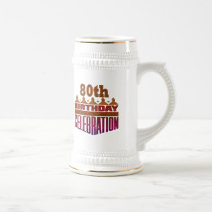 80e verjaardag van de feestdag bierpul
