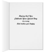 80e verjaardag van de geboortekaart (Binnen (Rechts))