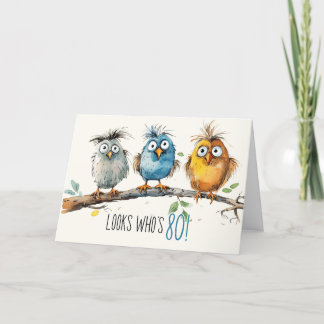 80e verjaardag van de geboortekaart bedankkaart