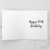 80e verjaardag van de geboortekaart kaart (Binnen)