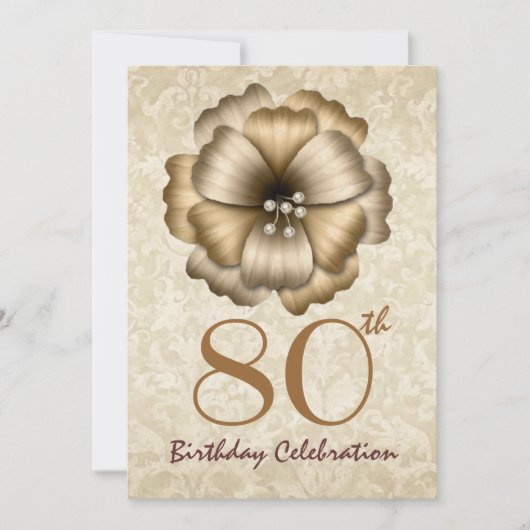 80e verjaardag van de goudbloem kaart (Voorkant)