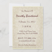 80e verjaardag van de goudbloem kaart (Achterkant)