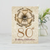 80e verjaardag van de goudbloem kaart (Staand voorkant)