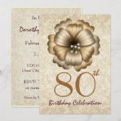 80e verjaardag van de goudbloem kaart (Voorkant / Achterkant)