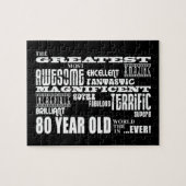 80e verjaardag van de grootste 80-jarige verjaarda legpuzzel (Horizontaal)