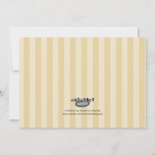 80e verjaardag van de legante uitnodiging (Achterkant)