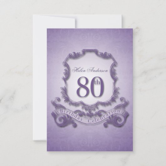 80e verjaardag van de Lijst van de feestdag -2- Kaart (Voorkant)