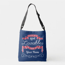 80e verjaardag van de meest leefbare 80-jarige 80- crossbody tas