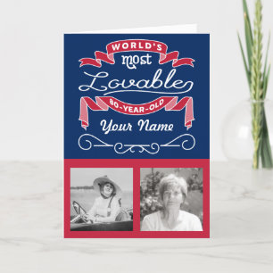 80e verjaardag van de meest leefbare 80-jarige 80- kaart