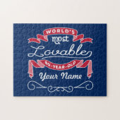 80e verjaardag van de meest leefbare 80-jarige 80- legpuzzel (Horizontaal)