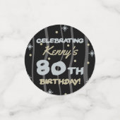 80e verjaardag van de Partij van de Verjaardag Voe Confetti (Kleine voorkant)