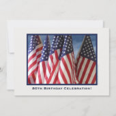 80e verjaardag van de Patriottische Amerikaanse vl Kaart (Voorkant)