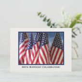 80e verjaardag van de Patriottische Amerikaanse vl Kaart (Staand voorkant)