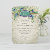 80e verjaardag van de Peacock Fether Kaart (Staand voorkant)