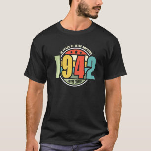 80e verjaardag van de Retro  T - shirts 80 jaar ge