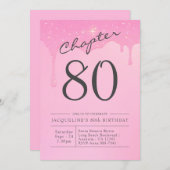 80e verjaardag van de roze grijze partij kaart (Voorkant / Achterkant)