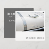 80e verjaardag van de uitnodiging van de Birthday (Voorkant / Achterkant)