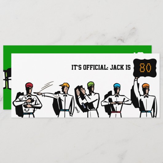 80e verjaardag van de uitnodiging van de Birthday  (Voorkant / Achterkant)