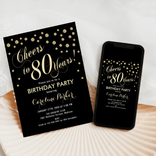 80e verjaardag van de uitnodiging van de partij - 