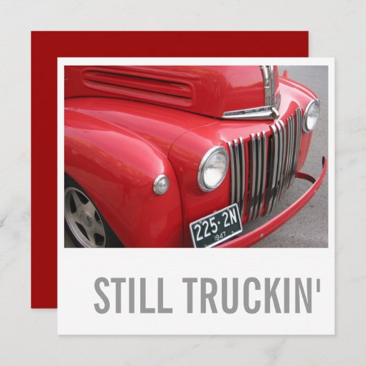 80e verjaardag van de uitnodiging voor hem (Voorkant / Achterkant)