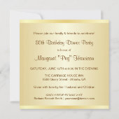 80e verjaardag van de Uitnodigingen van de Partij  (Achterkant)