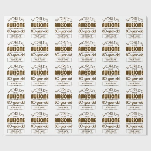 80e verjaardag van de viering van de aarde Best Fa Cadeaupapier (Vlak)